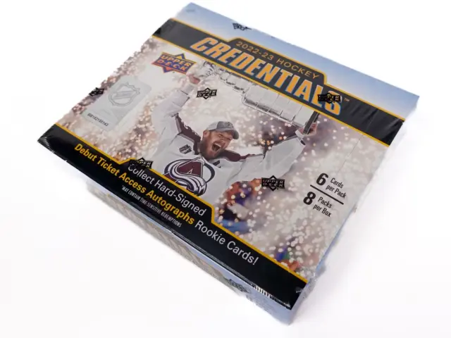 2022-23 Upper Deck Ud Nhl Hockey Credentials Factory Sealed Hobby Box New