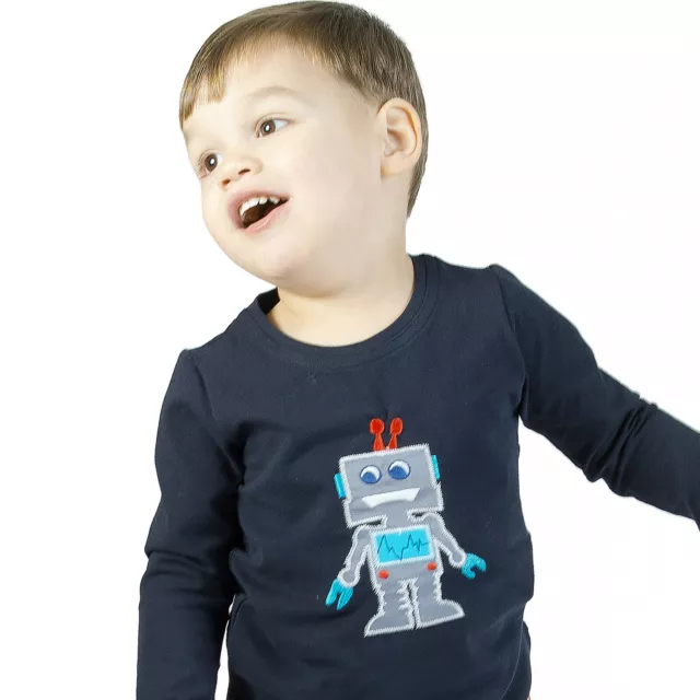 Elli Wunderstücke * Longsleeve / Langarmshirt * Roboter * ab 104 161106000 -