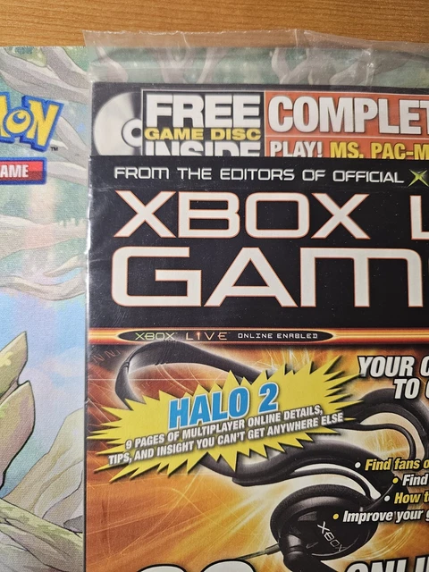 XBOX LIVE GAMER Magazine Vol 1 2004 Sealed In Bag With Arcade Disc Ms ...