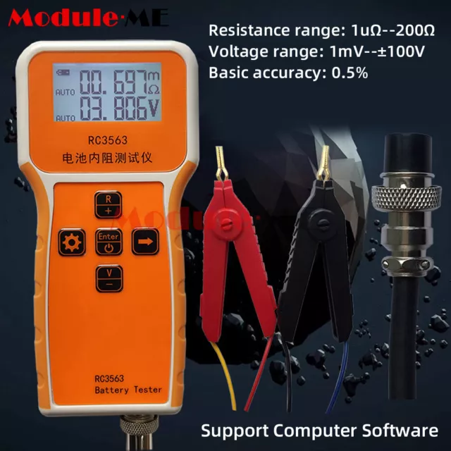 RC3563 Internal Resistance Detector AC Lead Acid Lithium Car Battery Tester Kit