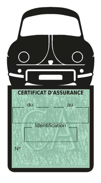 PORTE VIGNETTE ASSURANCE Renault Dauphine étui voiture Stickers auto rétro  EUR 8,10 - PicClick FR