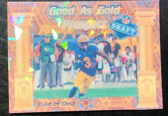 Jordan Addison Good As Gold Chrome Custom Cracked Ice 1/1 Artist Auto Card