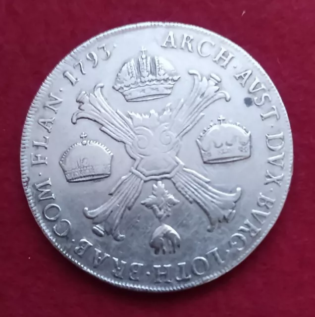 Österreich Ungarn, Kronentaler 1793 M, Franz II. - Silber