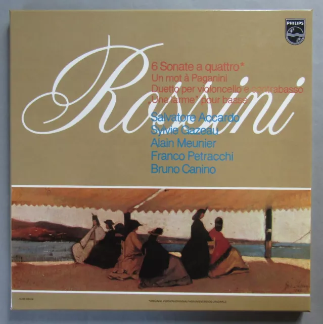 Rossini 6 Sonate a quattro Accardo Petracchi 2LP Philips 6769 024 Stereo - MINT