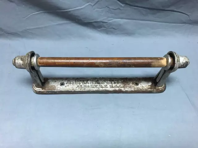Antique Nickel Cast Iron A.P.W. Paper Co Albany NY Paper Towel Holder 1446-22B