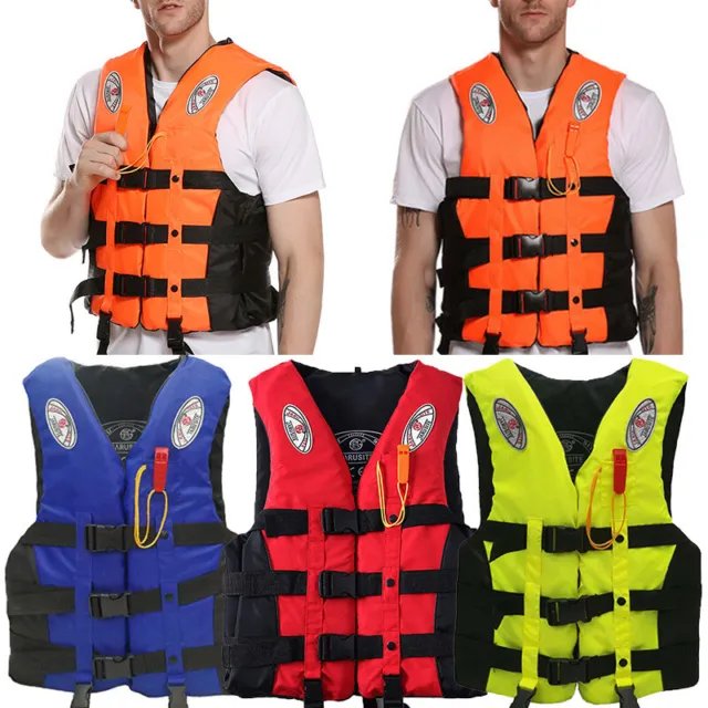 Adults Kids Life Jacket Watersport Vest Kayak Ski Buoyancy Aid Sailing Boating