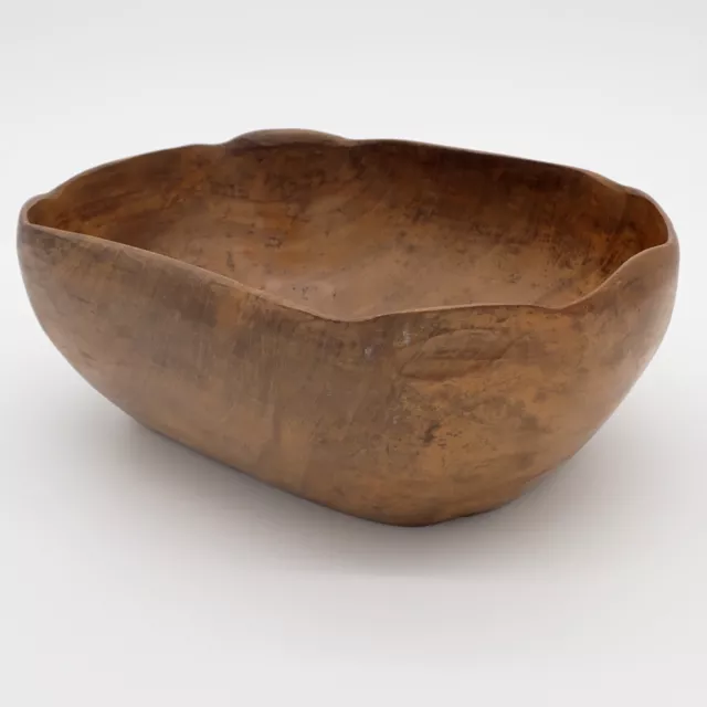Vintage Wood Serving Bowl