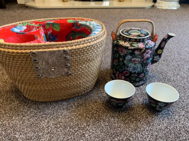 Antique - Chinese Tea Pot Set.  New Unused