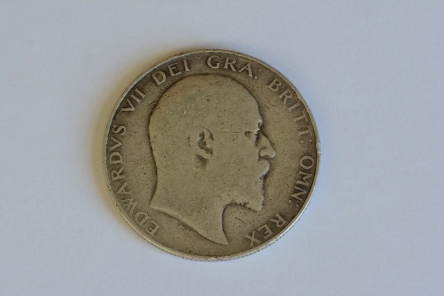 1907 Half crown Coin Edward VII silver . Britiish Coins