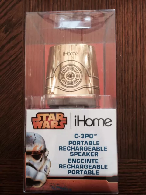 Haut-parleur rechargeable iHome Star Wars protable. C-3PO. Tout neuf.