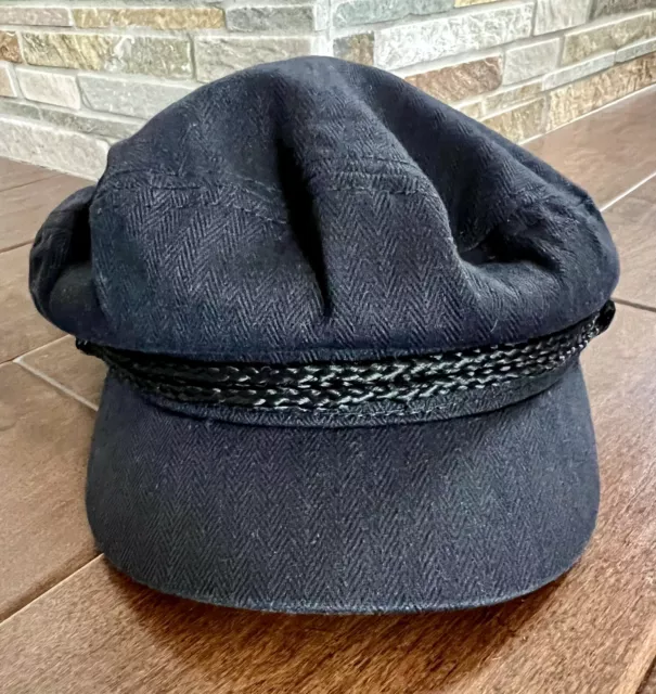 BRIXTON NEWSBOY STYLE Hat/Cap - Black EUC Size Medium 7 1/4 $22.99 ...