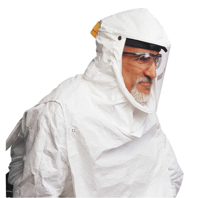 HONEYWELL NORTH PA121 Bib Hood,White,100 Series