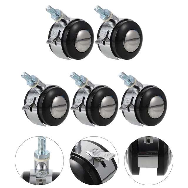5 PCS Universal Wheel Zinc Alloy Office Casters Chair Wheels Gaming
