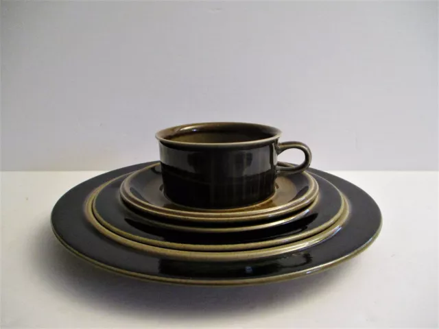 Mid-century Danish Modern 1960's Arabia Kosmos Gronqvist 4 Piece Place Setting 2