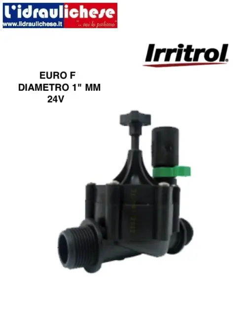 Valvola Elettrovalvola Irrigazione 24V 1" MM Controllo di Flusso Irritrol Euro-F