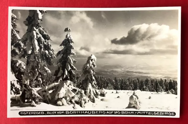 Walter Hahn Foto AK Erzgebirge Nr. 911 1930 Blick vom Bornhaubberg  ( 108673