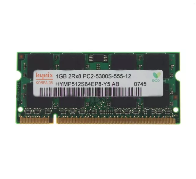 1GB PC2-5300S DDR2-667MHz 200Pin CL5 SODIMM Notebook RAM For Hynix_ #016