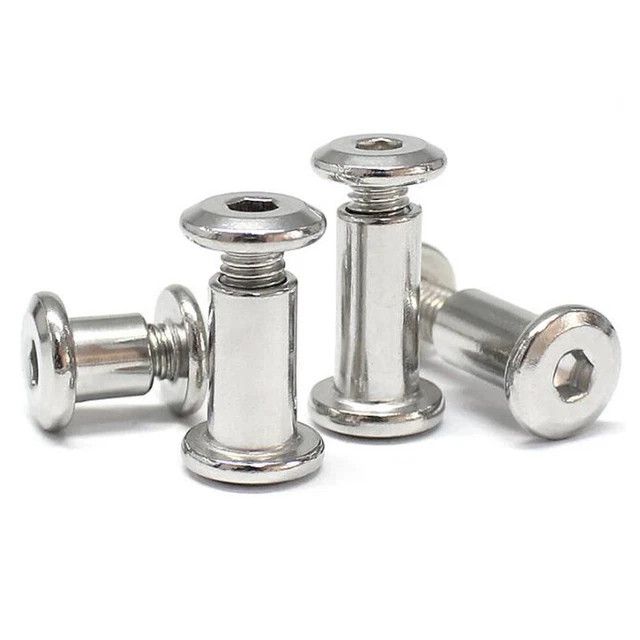 M6 Round Flat Hex Socket Head Cap Allen Bolt Nut Furniture Joint Connector Bolts