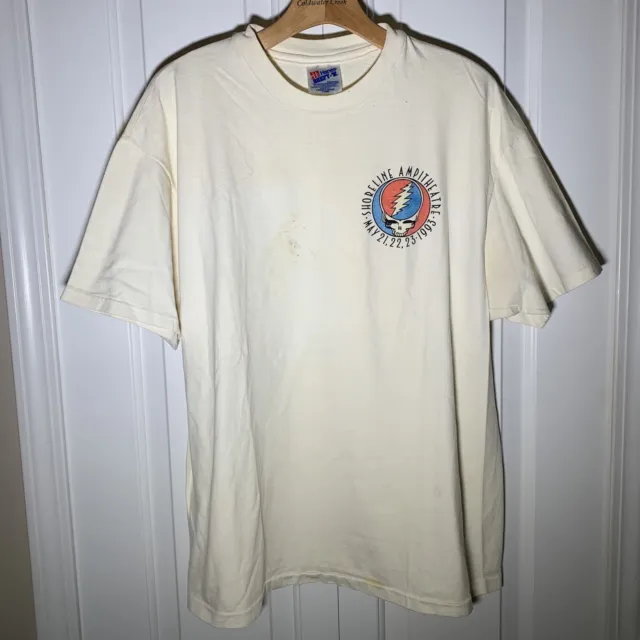 The Grateful Dead Shoreline Amphitheatre May 1993 Vintage Shirt Sz XL