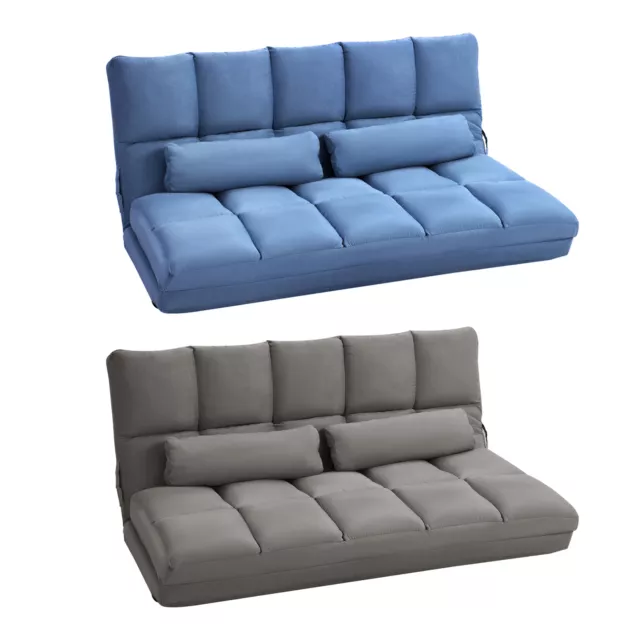 10 Inch Folding Sofa Bed with 2 Pillows Modern Futon Sofa Bed
