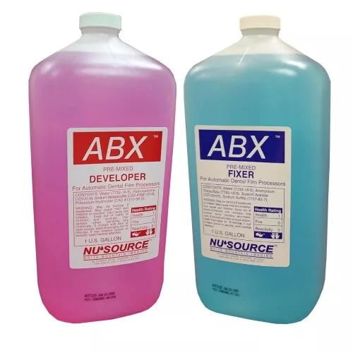 Premium Developer & Fixer Automatic Roller Type - 2 Gallons Each Dental