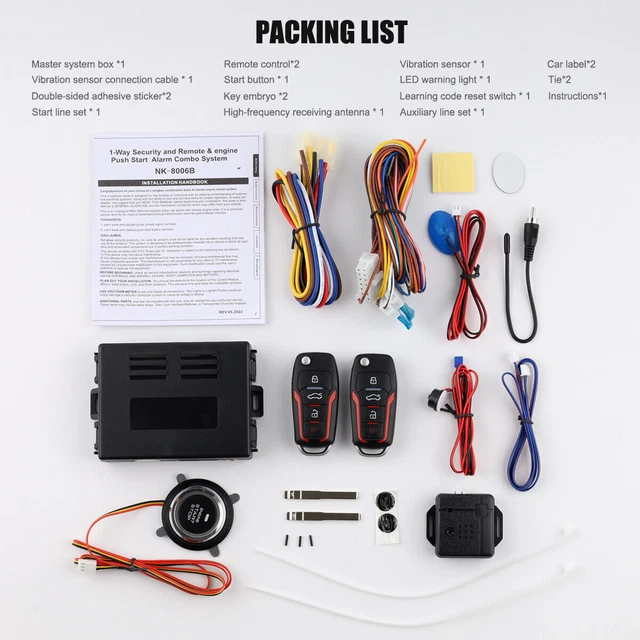 CAR IGNITION SWITCH Keyless Entry Remote Starter Engine Push Start