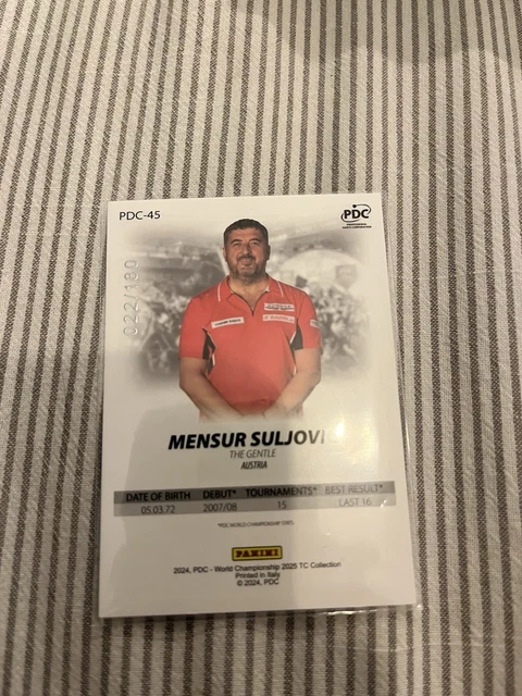 PANINI PDC WORLD Championship 2025 Mensur Suljovic /180 £13.20 PicClick UK