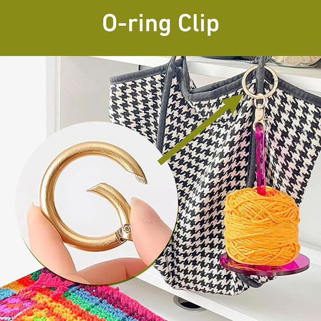 Porte-fil Poignet Tricot - Bois Et Cuir | Style Pastoral Automne | Pour Garder La Pelote En Place - 8