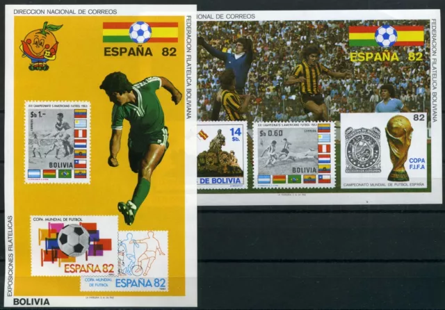 Bolivien Block 117-18 postfrisch Fußball #GE526
