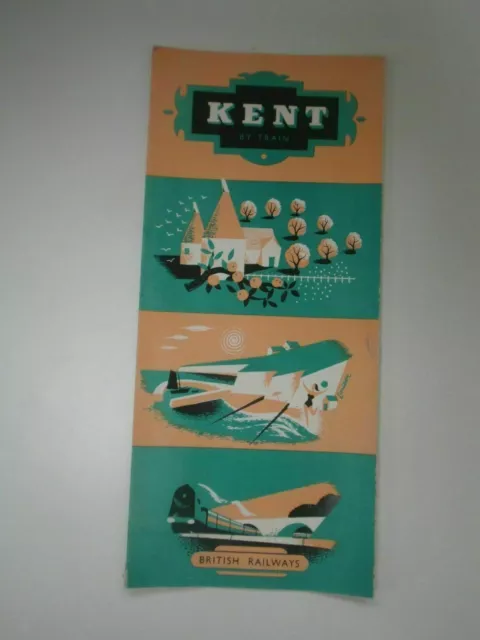 British Railways, Kent by Train, circa 1950s, Original Brochure