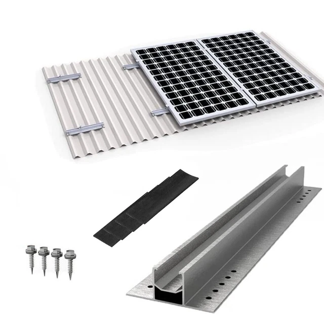 Rieles de montaje solar para mejoras para el hogar mini riel aleación de aluminio aluminio aluminio