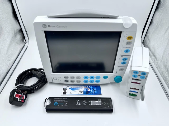 Ge Datex Ohmeda F-Fm-00 Patient + E-Psmp-00 Module Ecg Ekg O2 Spo2 Nibp Monitor. Ge Datex Ohmeda F-Fm-00 Patient + E-Psmp-00 Module Ecg Ekg O2 Spo2 Nibp Monitor.