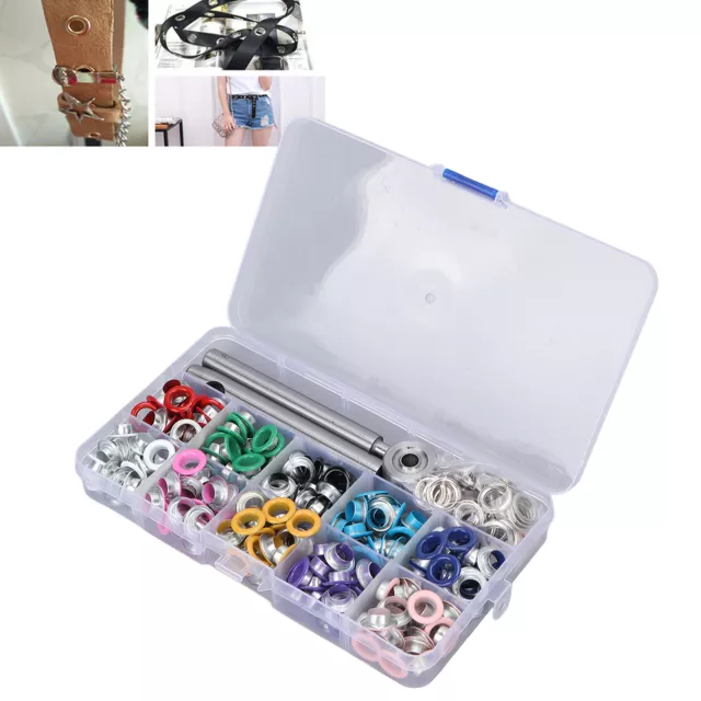 Grommet Tool Kit - Metal Colorful Plated - Easy To Use - Convenient Storage