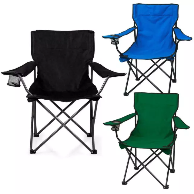 Folding Portable Garden Camping Fishing Festival Folding Chair With Cup Holder