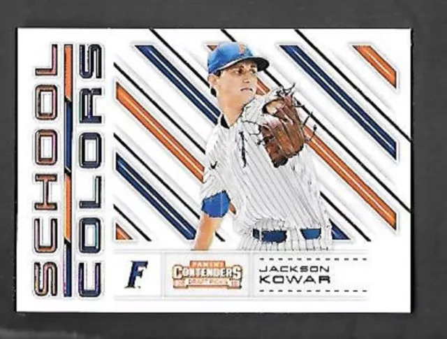 JACKSON KOWAR 2018 Panini Contenders Draft Picks School Colors #6 FLORIDA GATORS