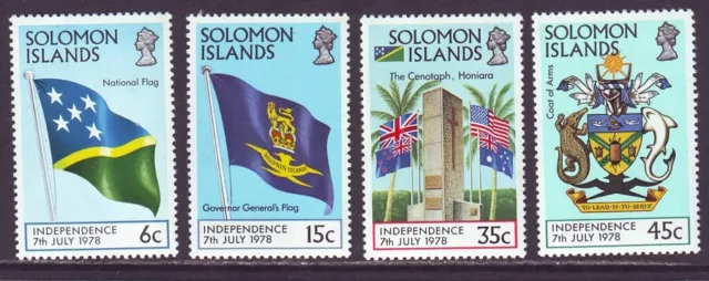 Solomon Islands 1978 SC 369-372 MNH Set Independence