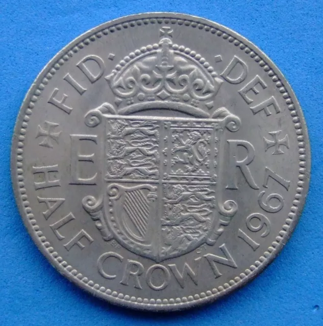 Gb 1967 Half Crown Very High Grade