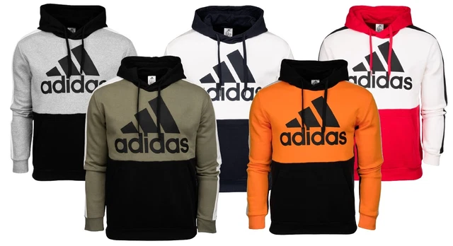 adidas Herren Kapuzenpullover Essentials Colorblock Fleece Hoodie Training