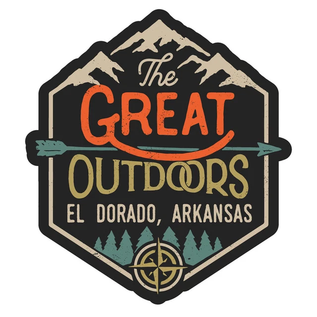 El Dorado Arkansas Souvenir Decorative Stickers (Choose Theme And Size)