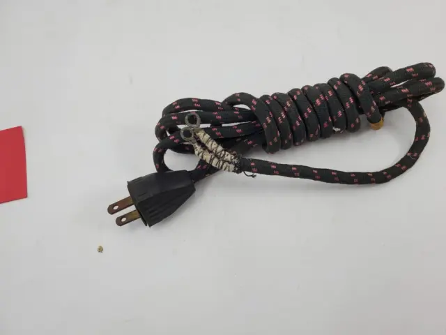 Vintage Small Appliance Power Cord Cloth Covered 6 Foot Loop Ends