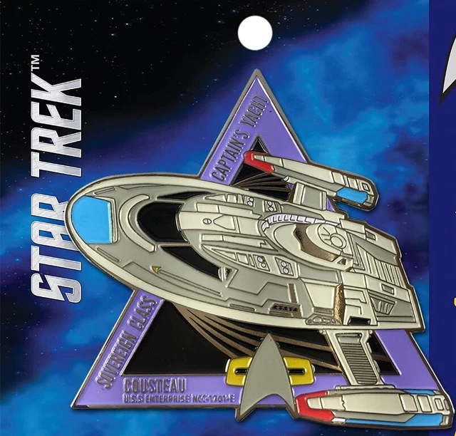 Star Trek: The Next Generation Captain's Yacht Cousteau Metal Enamel Pin NEW