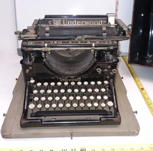 Antique Typewriter Underwood No. 5 Standard • 1919 Serial # 1253085 Black  Writer