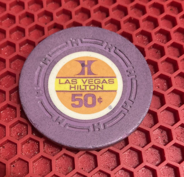 Las Vegas Hilton Casino Las Vegas Nevada .50 Chip 1972  / ELVIS ERA