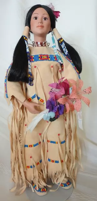 1993 NATIVE AMERICAN PRINCESS "MORNING SONG"CHEYENNE BRIDE DOLL*J Belle*Danbury