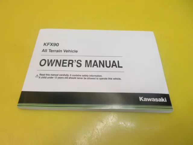 New Nos Oem Genuine 2017 Kawasaki Kfx90 Ksf90Ah Owners Manual Guide 99987-1946 2