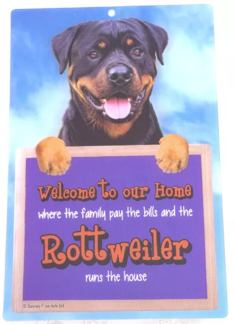 ROTTWEILER WELCOME 3D SIGN  great Christmas stocking filler