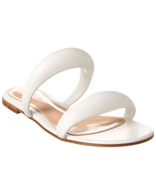 Gianvito Rossi Leather Sandal Women's White 38.5