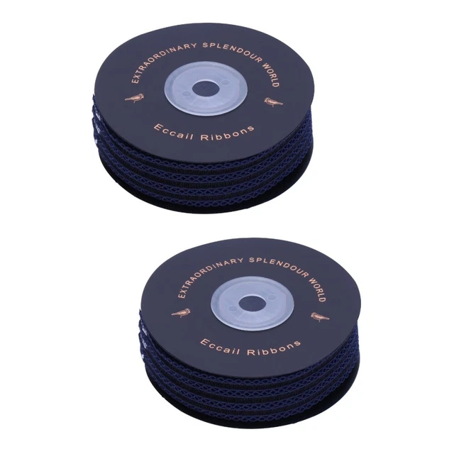 2x Urlaub Weihnachten Band Spitze Trim Stoff Geschenk Verpackung Band 8