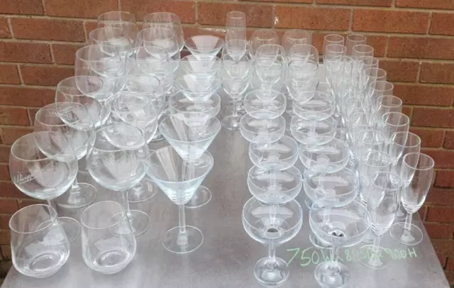 Job Lot Quality Commercial Wine, Cocktail, Champagne Glasses, 58 Pieces, £75+Vat