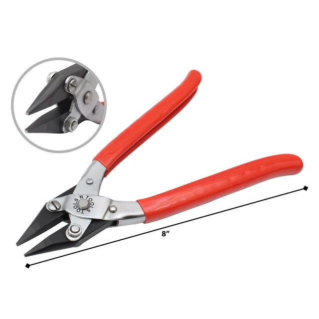 Excelta Kettenzange 14 Cm - Glatte Backen, Edelstahl, Ergonomisch & ESD-sicher